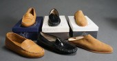 SIX PAIRS SHOES AND SANDALS (J
