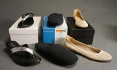 SIX PAIRS SHOES AND SANDALS (J