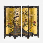 SIX PANEL ASIAN SCREENpanel (e