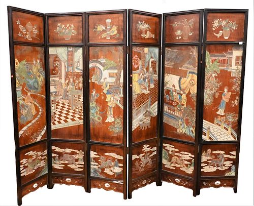 SIX PANEL CHINESE DOUBLE SIDED