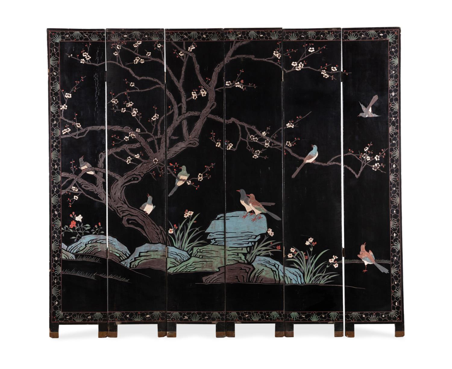 SIX-PANEL CHINESE LACQUER FLOOR