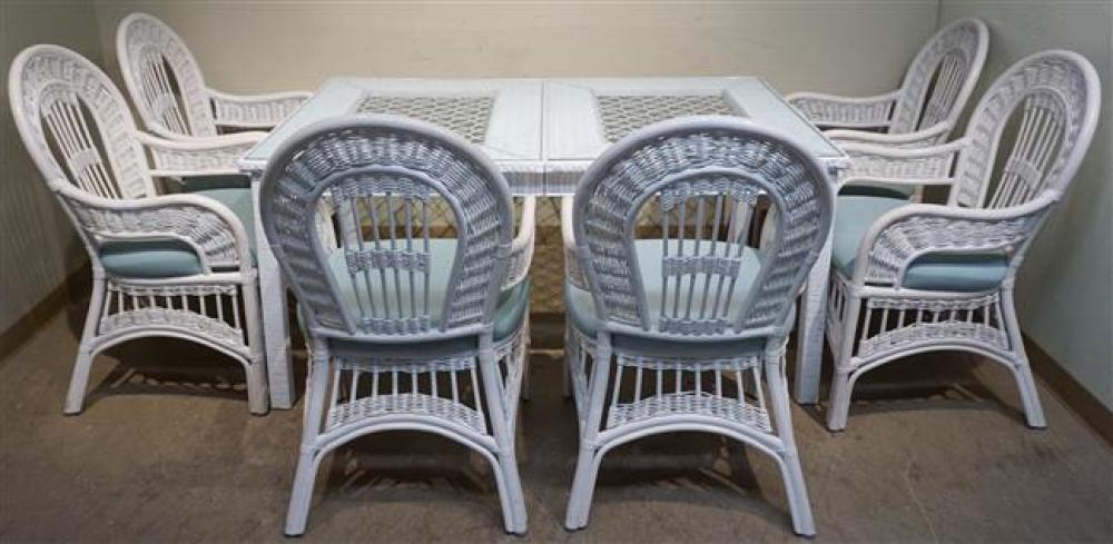 SIX PELICAN REEF WHITE WICKER