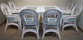 SIX PELICAN REEF WHITE WICKER