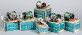 SIX PENN FISHING REELS.Six Pen