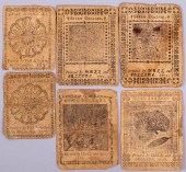 SIX PENNSYLVANIA COLONIAL CURR