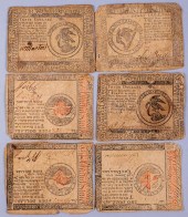 SIX PENNSYLVANIA COLONIAL CURR