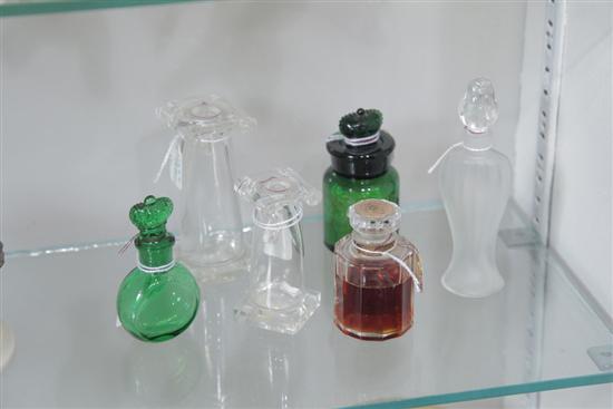 SIX PERFUME BOTTLES. Including