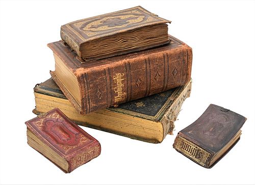 SIX PHOTO ALBUMS, TO INCLUDE TIN
