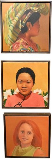 SIX PIECE ART LOT FROM JOYCE S