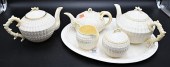 SIX PIECE BELLEEK TEA SET, TO