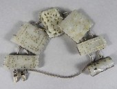SIX-PIECE CHINESE JADE - SILVE