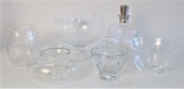 SIX PIECE CRYSTAL GROUP, TO IN