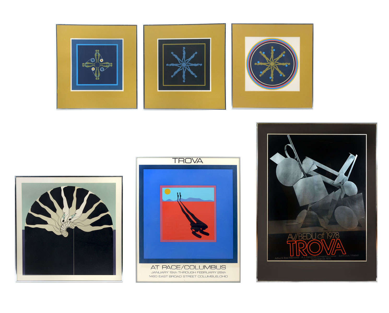 SIX PIECE ERNEST TROVA ART LOT: