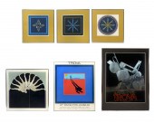 SIX PIECE ERNEST TROVA ART LOT