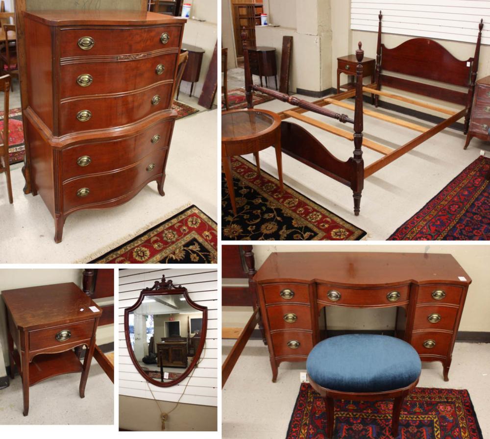 SIX-PIECE FEDERAL STYLE MAHOGANY
