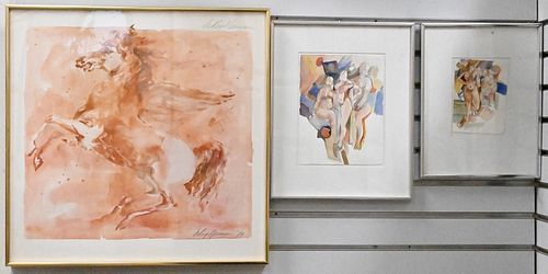 SIX PIECE FRAMED LOT, TO INCLUDE