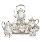SIX PIECE GERMAN 800 SILVER TE