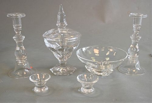 SIX PIECE GLASS LOT, TO INCLUDE A