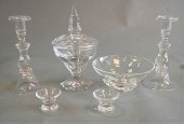 SIX PIECE GLASS LOT, TO INCLUD