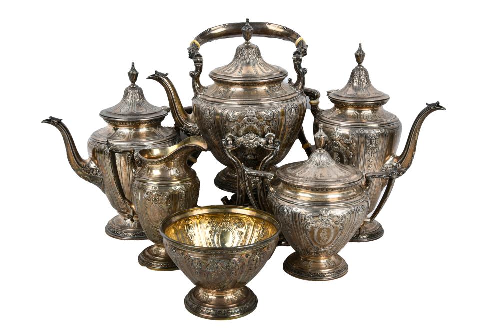SIX PIECE GORHAM STERLING TEA