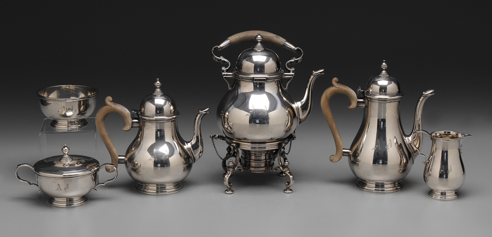 Six-Piece Gorham Sterling Tea
