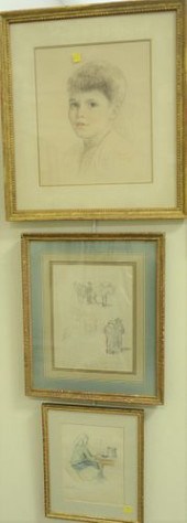SIX PIECE GROUP OF FRAMED WORK