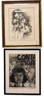 SIX PIECE GROUP OF MONOCHROMAT