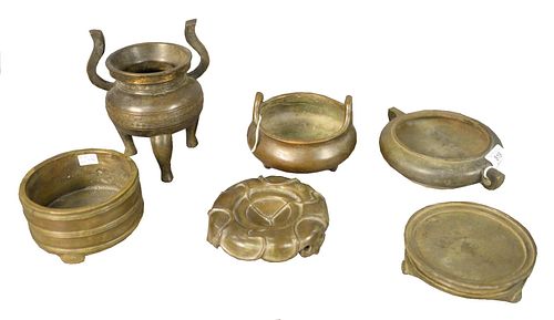 SIX PIECE GROUP, TO INCLUDE SMALL