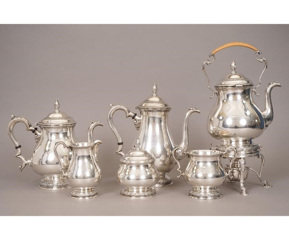 Six-piece International sterling