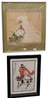 SIX PIECE LOT OF FRAMED JAPANE