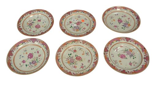SIX PIECE LOT ROSE FAMILLE TO