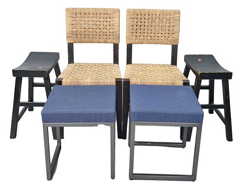 SIX PIECE LOT, TO INCLUDE A PAIR OF