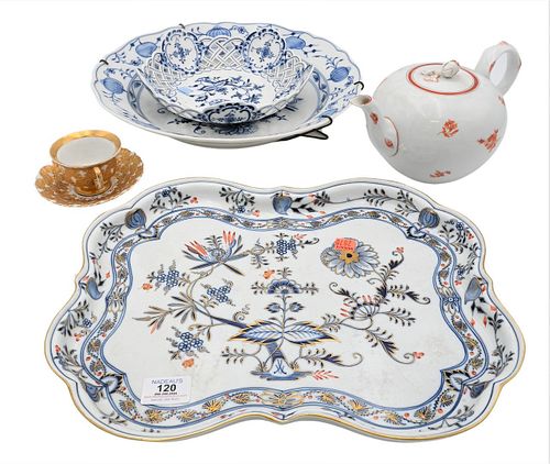 SIX PIECE MEISSEN GROUPSix Piece