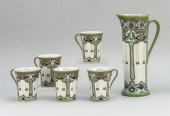 SIX-PIECE NIPPON PORCELAIN LEM