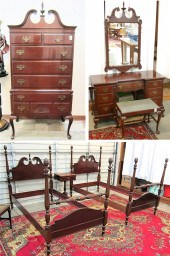 SIX-PIECE QUEEN ANNE STYLE MAH