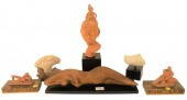 SIX PIECE SMALL SCULPTURAL GRO