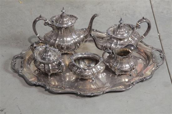 SIX PIECE STERLING SILVER COFFEE