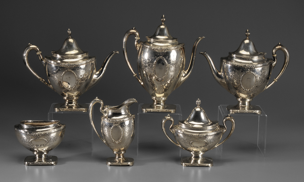 Six-Piece Sterling Tea Service