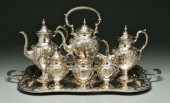 Six-piece sterling tea service