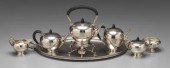 Six-piece sterling tea service