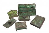SIX PIECE TIFFANY STUDIOS PINE