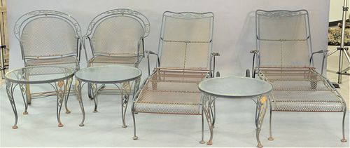 SIX PIECE WOODARD OUTDOOR PATIO SET