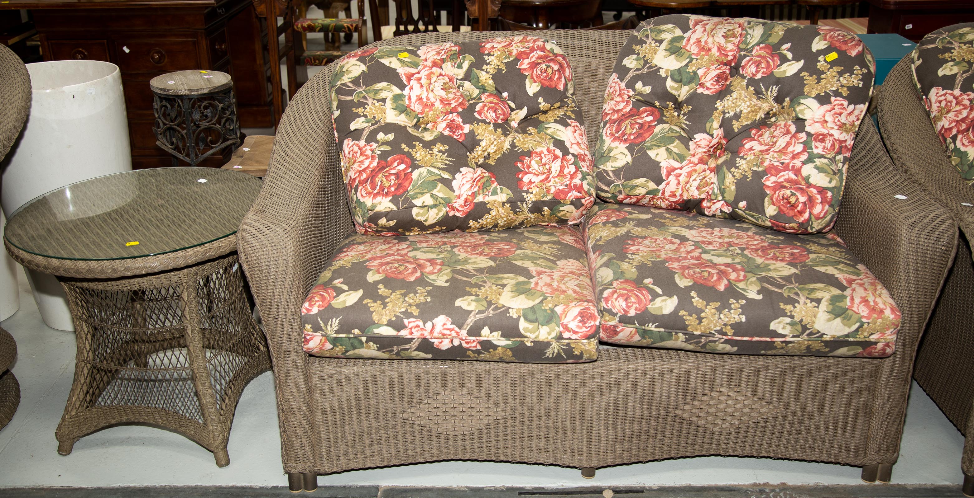 SIX-PIECE WOVEN PATIO SET