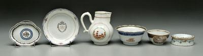 Six pieces Chinese export