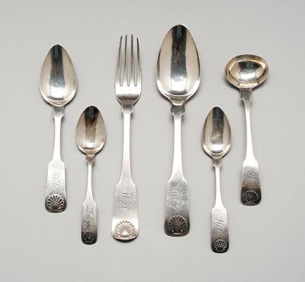 Six pieces Marquand coin