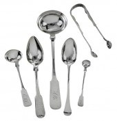 SIX PIECES NEW YORK COIN SILVE
