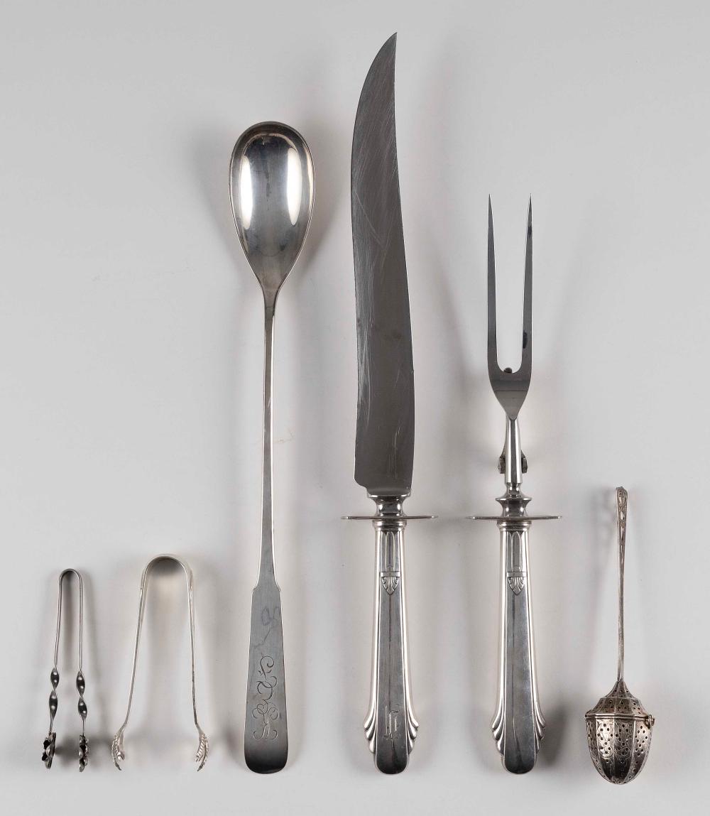 SIX PIECES OF AMERICAN FLATWARE