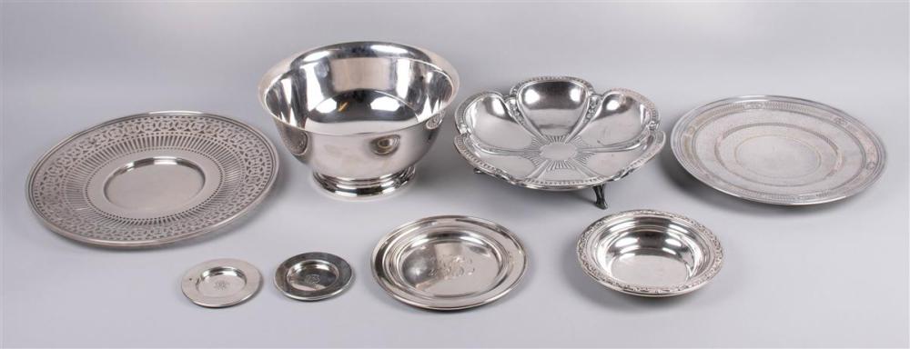 SIX PIECES OF AMERICAN SILVER BOWLS