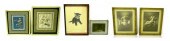 Six pieces of artwork includin