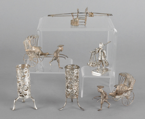 Six pieces of Chinese silver. ?